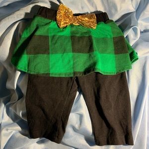 Baby girl pants with skirt